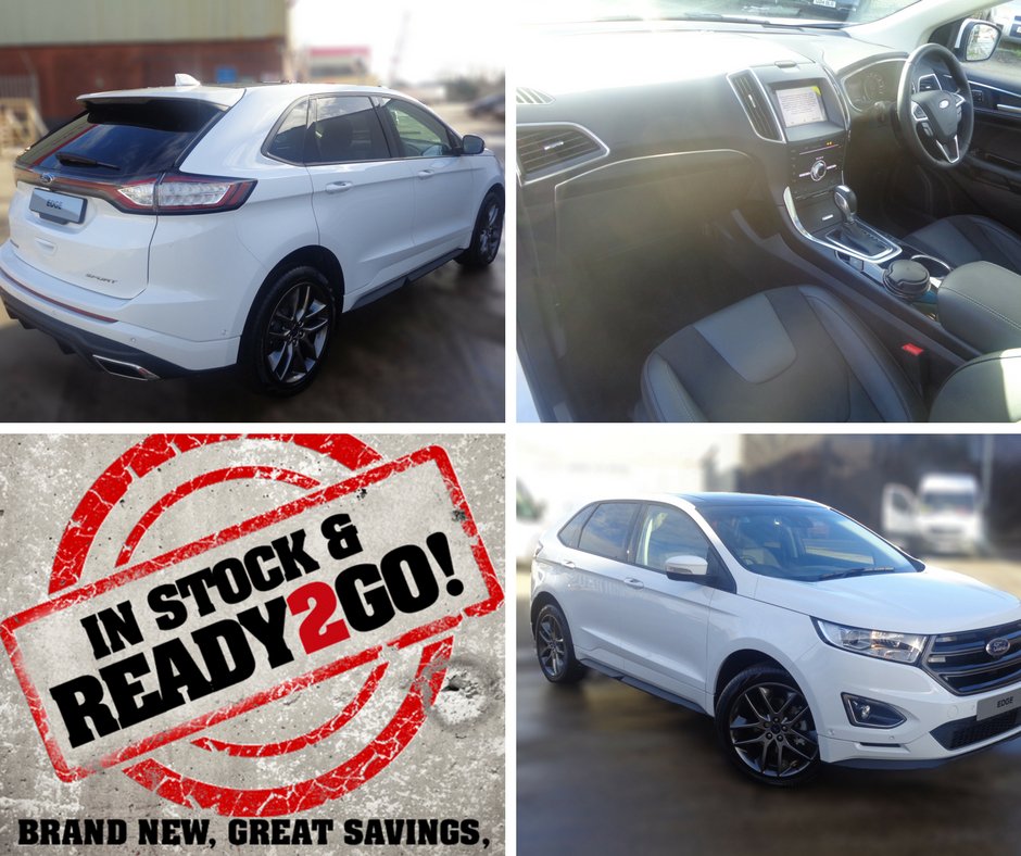 ** In Stock &amp; Ready To Go**

Drive away today in this stunning Ford Edge Sport 2.0 Duratorq TDCi 210PS AWD and you could save a massive £6,916.51! This all-conquering Edge is available for delivery immediately so what are you waiting for… bit.ly/2nxrP5A