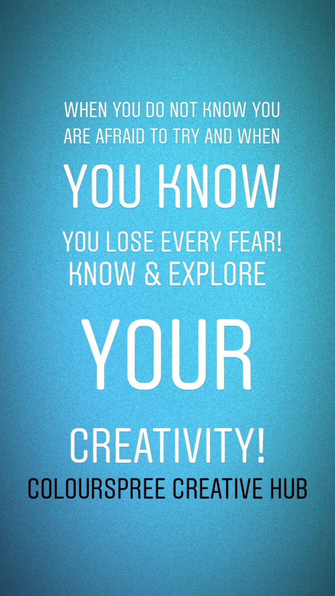 ColourSpreehub's tweet photo. You need to lose all that fear!
#Creatives#creativesinbusiness #Photographers#Artists#videographers #filmmakers#MUA#Models#GraphicDesigners#Painters, #FashionDesigners#InteriorDesigners, #IndustrialDesigners#Ceramists, #Sculptors#Crafters#CreativeDirectors#Animators#creativehub https://t.co/8xGL5gULGy
