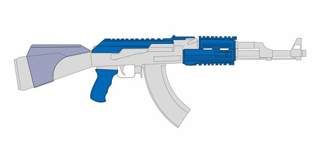 青色のパーツはamazonで調達できましたけど、
AK47のストックに合うチークパッドってどっかに売ってないですかね?
無かったら工作のお時間の始まりです。 