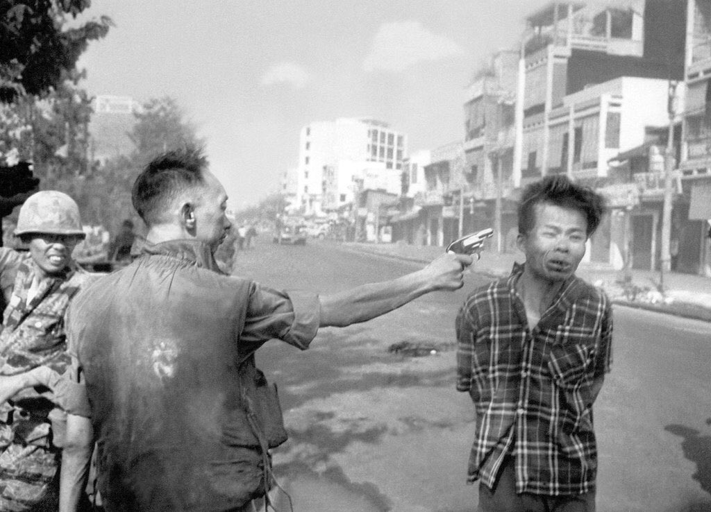 PedroPizano's tweet image. “Two people died in that photograph: the recipient of the bullet and Gen. Loan. The general killed the Viet Cong; I killed the general with my camera. [#noyoudidnt]

Still photos are the most powerful weapon in the world.” #NYT