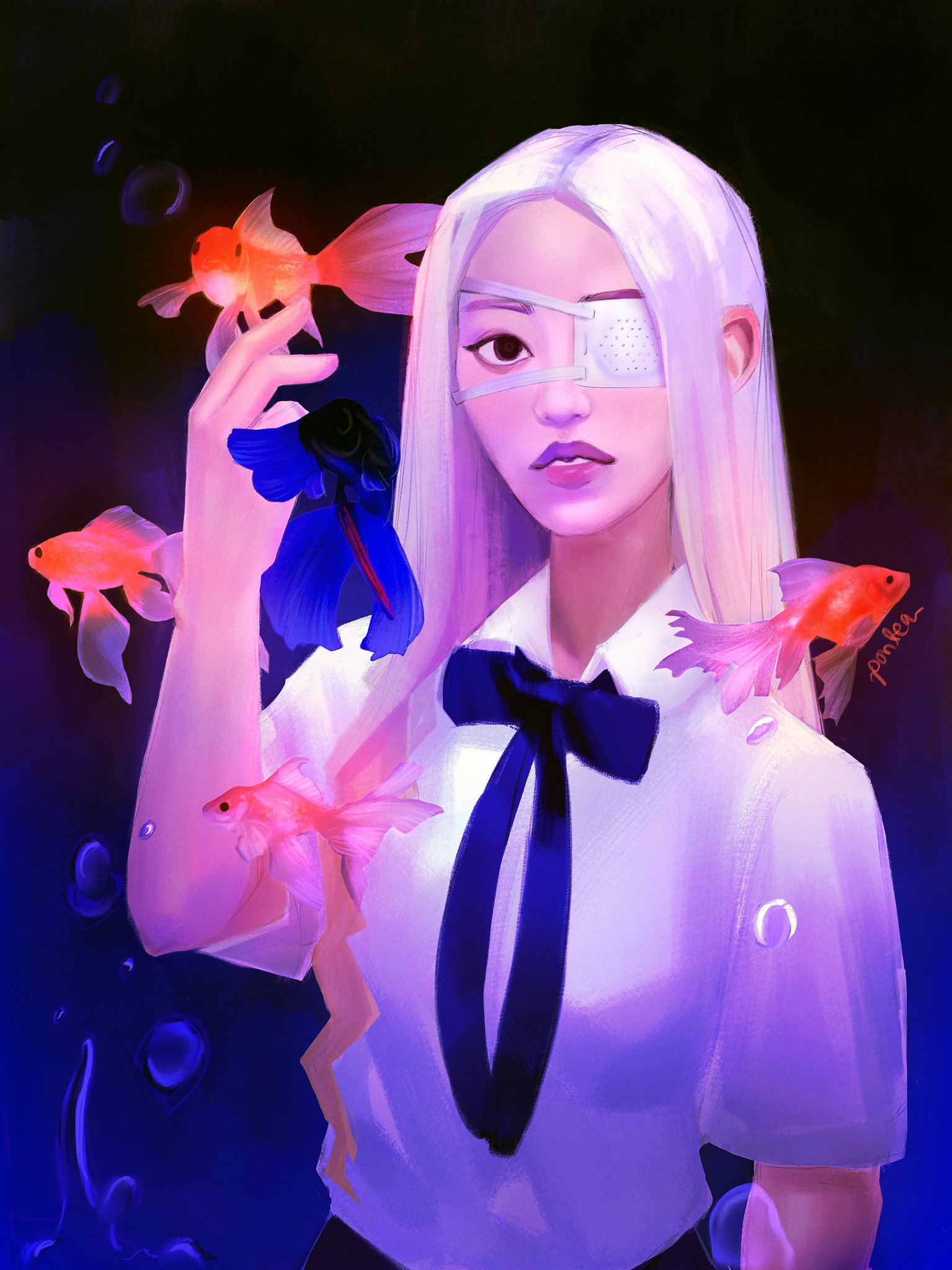 Quick Jinsoul sketch 💙 So pretty even with the mask on #LOONA #loonafanart  #jinsoul #jungjinsoul #oddeyecircle #kpopfanart…