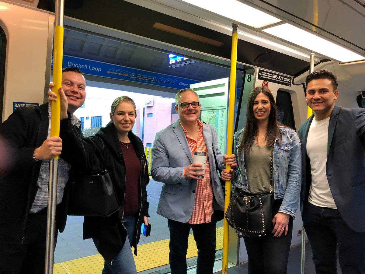 LMMiamiBeat's tweet image. On our way to #LeadershipMiami via Miami metro rail! #LM39 #MiamiBeat @MiamiChamber