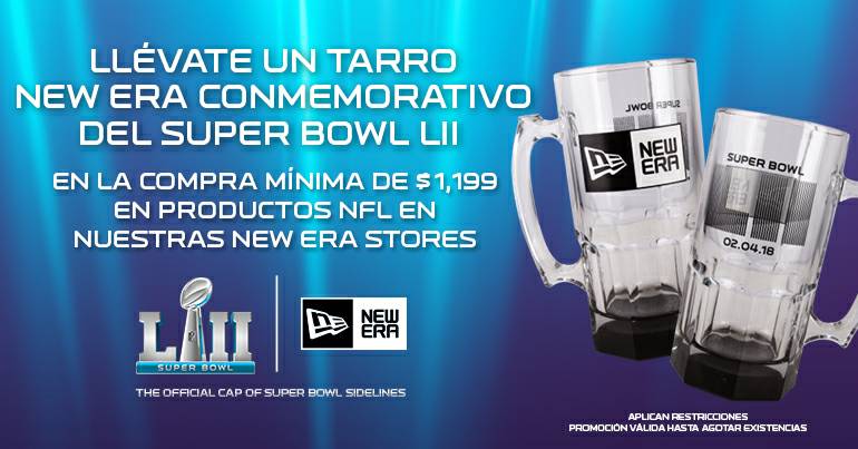 NewEraMundoE's tweet photo. ¡Que nadie se quede sin su tarro conmemorativo del #SBLII! Ven y llévate una de estas joyas para disfrutar a tope el MEJOR DOMINGO DEL AÑO 🙌

#ThisIsTheCap https://t.co/aapvqkxMKm