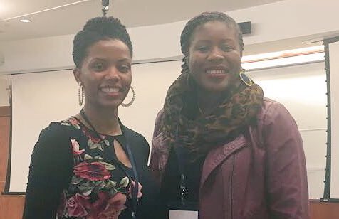 Mixing with attendees at this morning’s marketing panel: matchmaking service founder Ericka Jackson <a href="/lovetobechased/">Chased</a> &amp; resale and consignment retailer Zakiya Shivers @tightfisted23 #GTABC2018