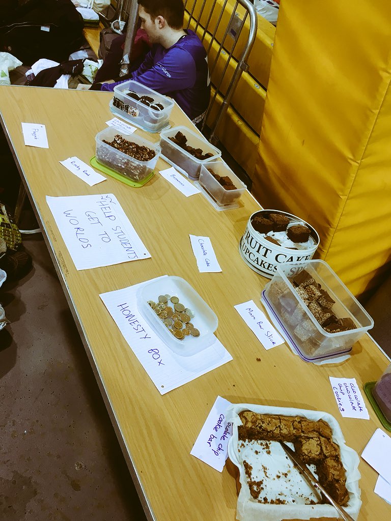 StrathUltimate's tweet image. If you haven’t already, please make sure to swing by the bake sale next to the TD table. Help broke ass students live their dream in going to worlds. HIGHLY recommend the cookie bar and it’s going fast!! Give what you can x