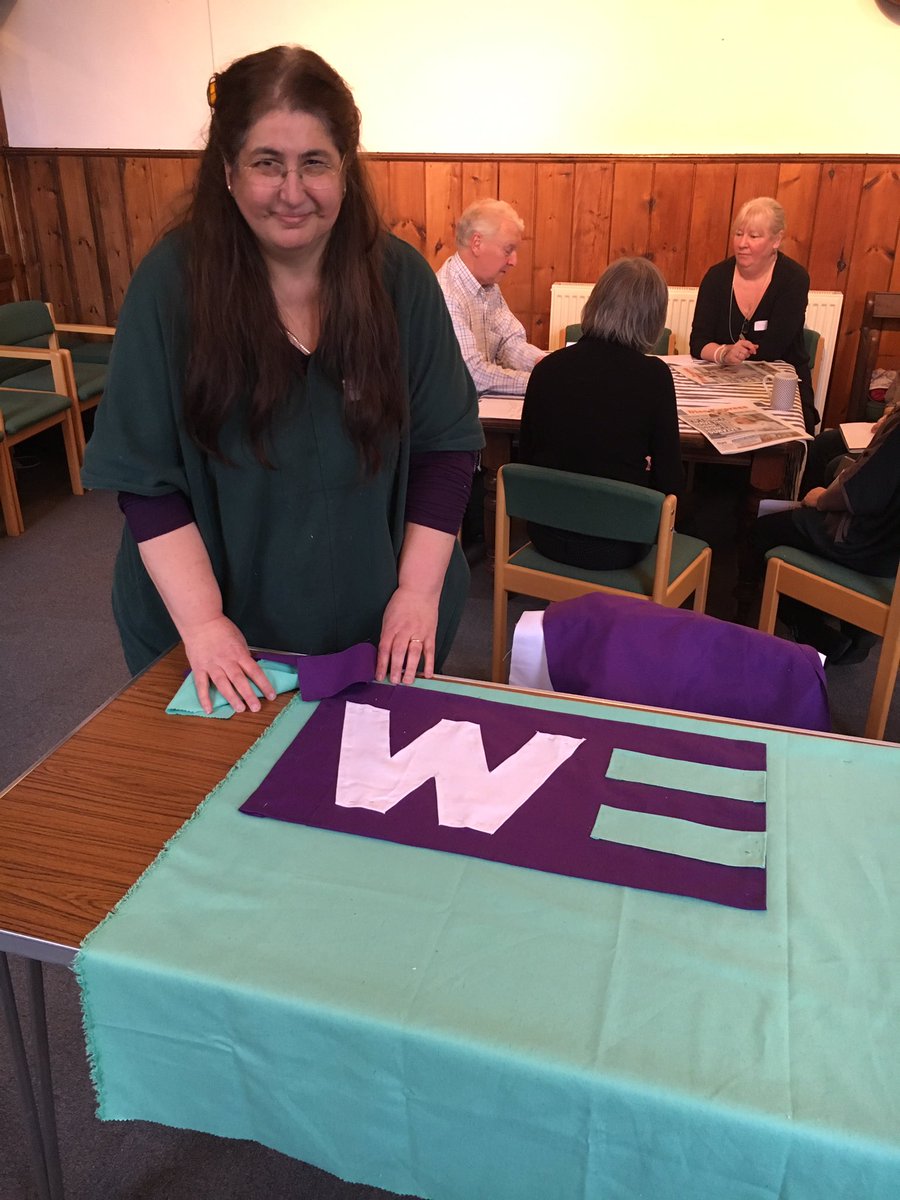 WEPSuffolk's tweet photo. #craftingforequality banner making https://t.co/1hNOnKPRcJ