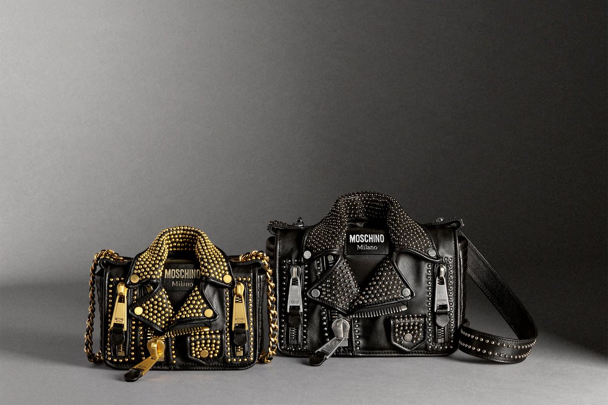 moschino biker bags