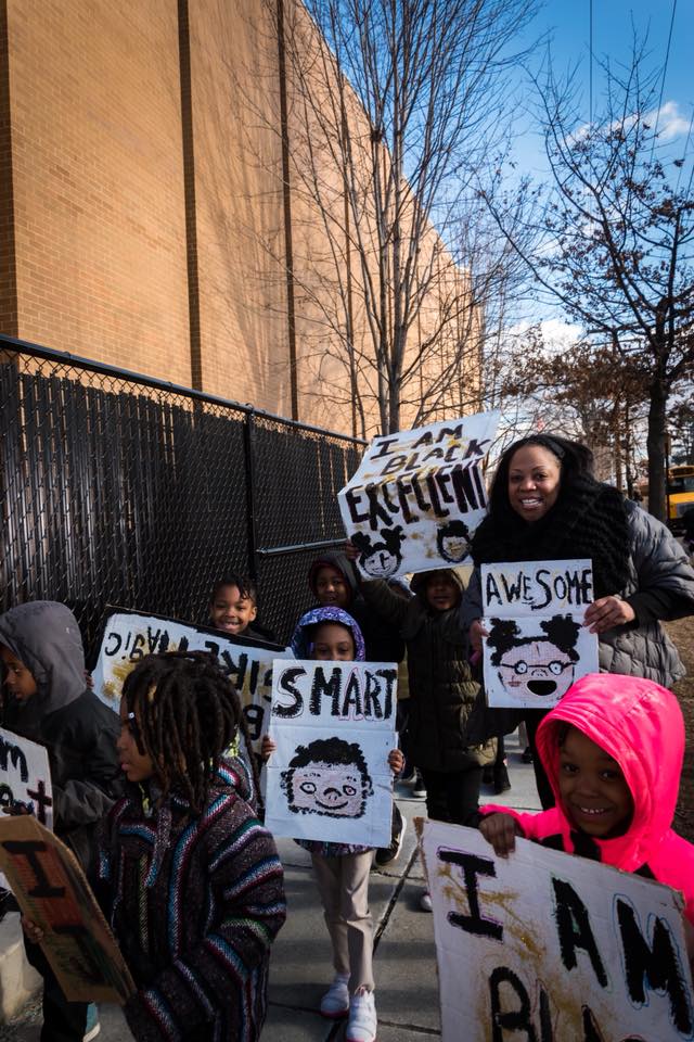 Boone_ES's tweet photo. More #BHM parade pics.  BIG Kudos to @anacostiahigh &amp; @MalcolmXDCPS bands 4 participating. #BlackExcellence https://t.co/qHVO5tCrEJ