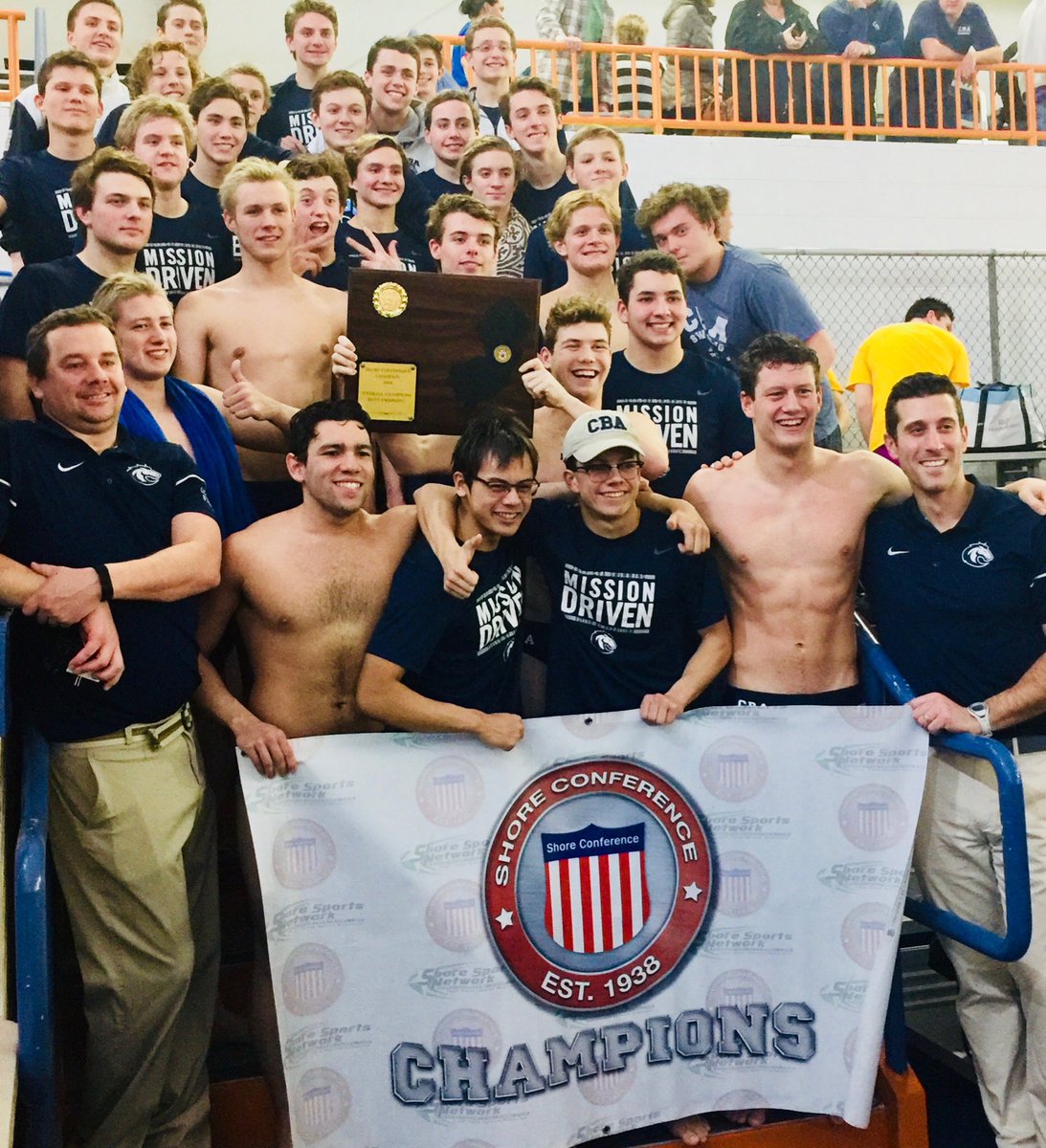 CBAColts's tweet photo. 28 years, 28 championships. Congrats to @cbaswimming on continuing their impressive conference streak last night! #WeAreCBA https://t.co/GmvDGU4mlw
