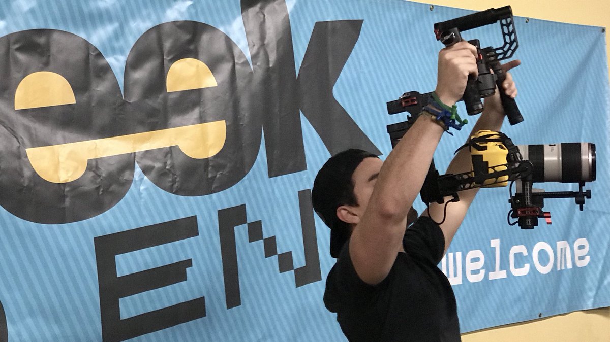 Behind the scenes at #Geekend - The Bckyrd team capturing the action. <a href="/creativecoast/">The Creative Coast</a> <a href="/juwanplatt/">Juwan Platt</a>