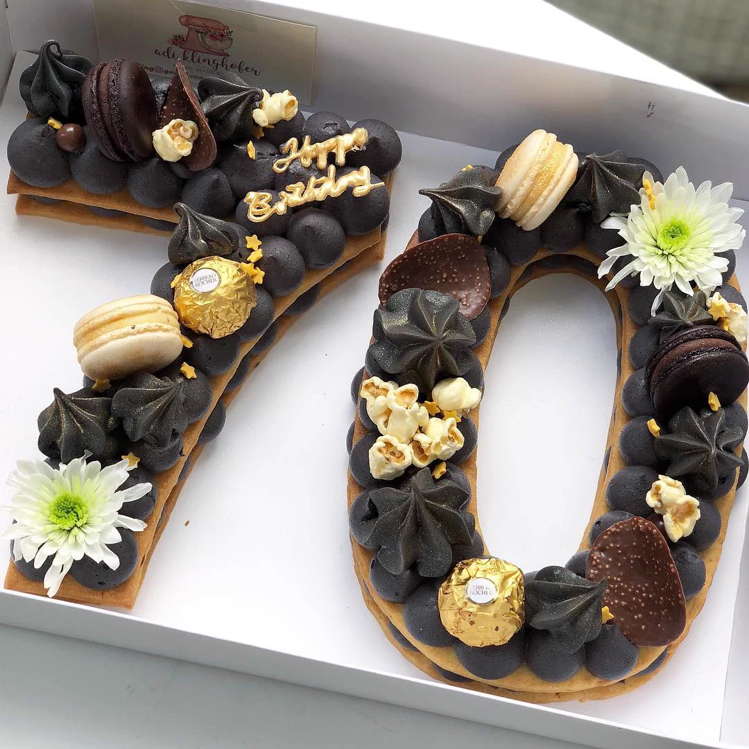 こんなお祝いケーキもあります♪数字をつかった素敵なバースデーケーキが登場♪