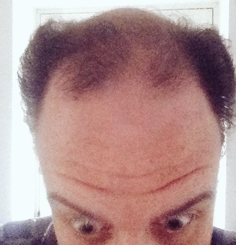 ScienceSwindon's tweet photo. We're raising money for @SwindonMind by letting MMC's terrible hair grow (because he hates it so much!) Every £2 raised will keep it going another day... https://t.co/aZW5PuO7Tg https://t.co/4lRgGbG7W4