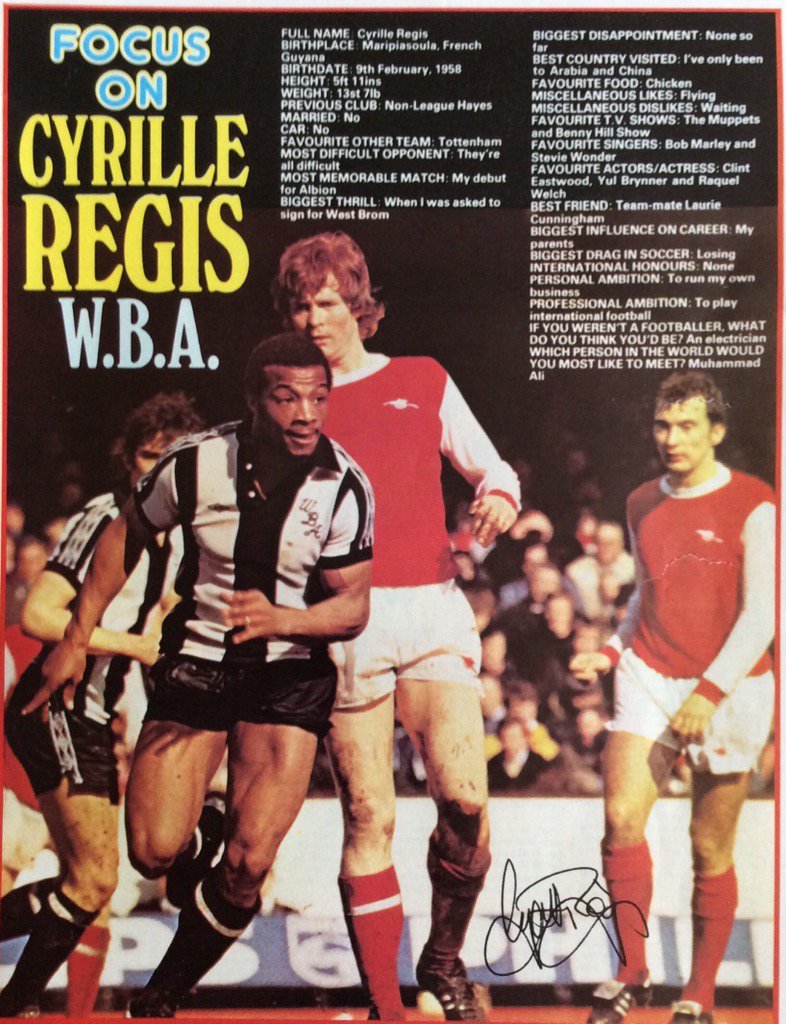 noakes's tweet image. The big man. My signed program #wba how times have changed ‘no car’