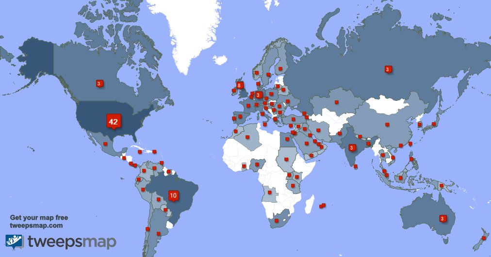 I have 6 new followers from Russia, and more last week. See tweepsmap.com/!73Blackwell