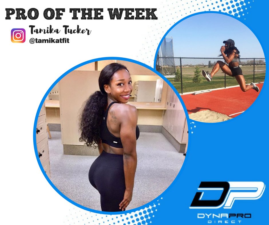 DynaProDirect's tweet image. Our #prooftheweek is Tamika. She’s a collegiate track and field star, personal trainer and coach. She loves dynapro to use for her indoor workouts. Keep it up Tamika 🙌🏻👌🏻