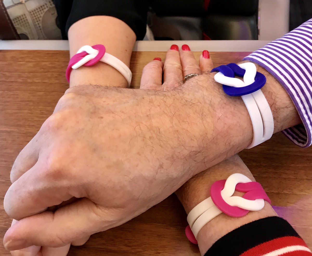 Family unity bands supporting <a href="/CR_UK/">Cancer Research UK</a> World Cancer Day. Fabulous evening in prospect at <a href="/billy_and_jack/">Billy and Jack</a>  <a href="/PlumSpiltMilk/">Plum + Spilt Milk</a>  raising funds for a cause particularly close to our hearts  #breastcancer