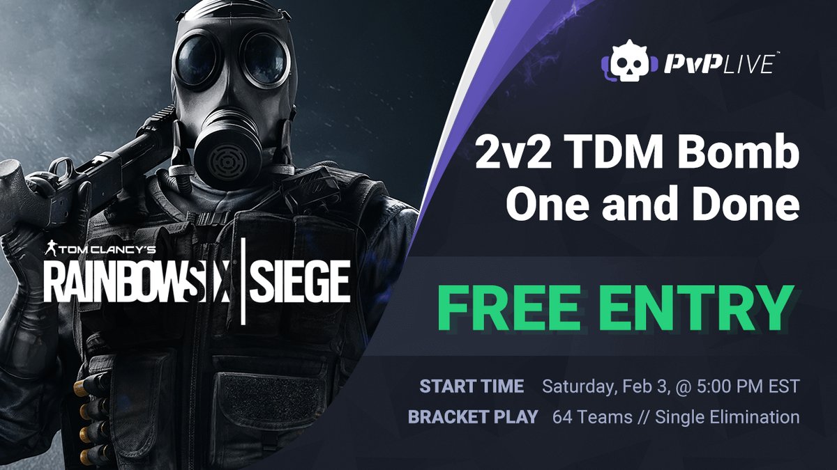 PVPLiveR6's tweet photo. Already playing @Rainbow6Game? 👍👍 Jump into the money with these free 2v2s here on PvP Live! Get fired up 🔥 and win some free cash!  🤑

PS4: https://t.co/SBaBgIJAmd
XB1: https://t.co/a91NvrSPk4 https://t.co/eUG9R9ZOdA