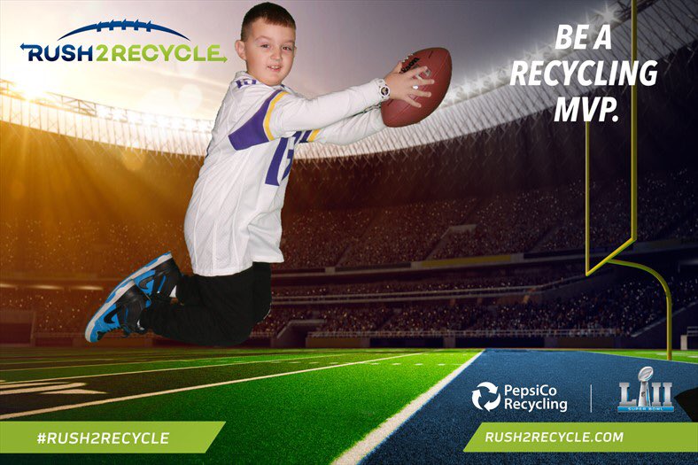 JessicaMBarlow's tweet photo. #rush2recycle #NFLExperience https://t.co/hG55XQJ0eZ