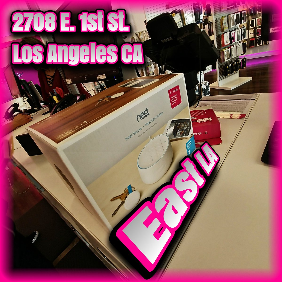MLara1320's tweet photo. East LA still providing #home #security via our #NestSecure system
Ask for Analuisa so she can go over all the details and help secure your home
#tmobile #tmwireless https://t.co/3egkX1BOjh