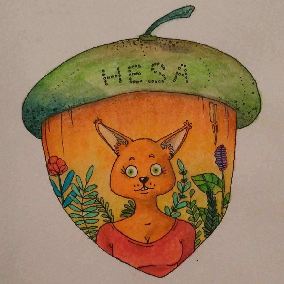 umbasa_ink's tweet photo. Troisième jours :) #ecureuil #dessin #FACE #facebruary #portrait #drawingforfun #draw #drawing #ink #aquarelle #watercolor #artisttwitter #ArtistOnTwitter #animal https://t.co/u12q60VxGD