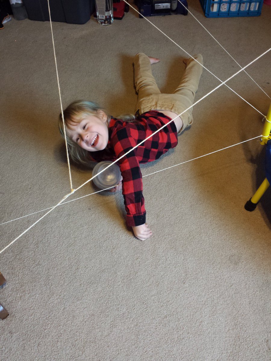 Kitty_Haz_Claws's tweet photo. We found a cool secret agent "Lazer" game for $40 at a store I'm like oh hell no; I'll make my own for Kitten & I did! She's having a blast! #CreativeMommy #SavingMoney https://t.co/3omD7jOVSG