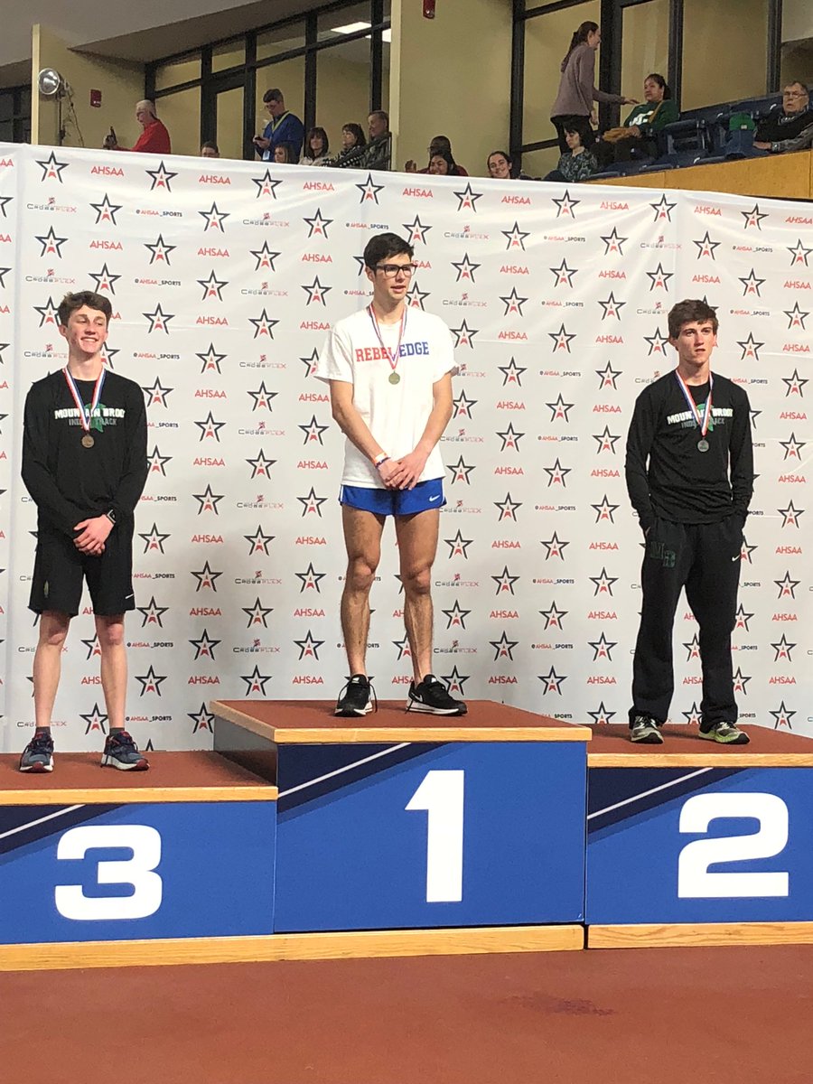 MBHSTrack's tweet photo. Spartans all around on the award stand for the 1600! https://t.co/a2VQsHaloG