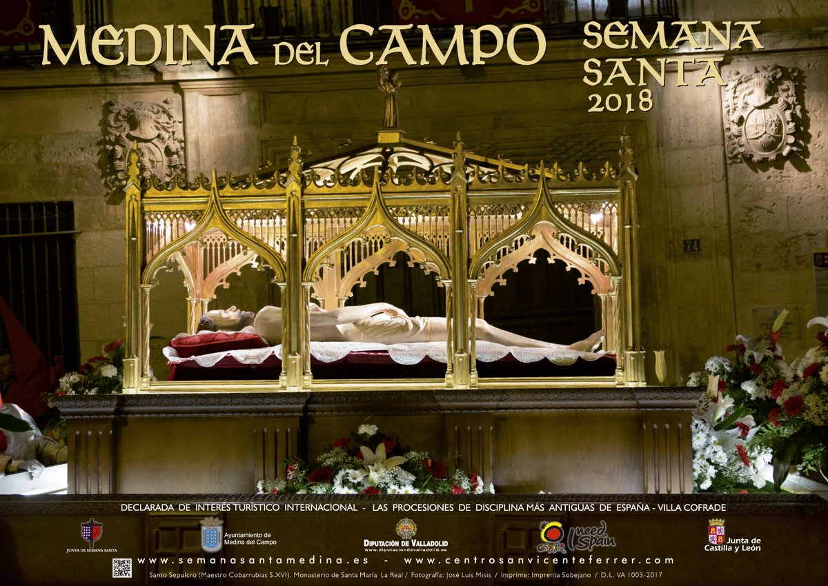 Cartel promocional de la Semana Santa 2018 de Medina del Campo #Valladolid, de interés turístico Internacional. #SSantaMdc2018 <a href="/SantaMdc/">Semana Santa MDC</a> <a href="/CCSanVicenteF/">C.C. San Vicente F.</a>  <a href="/archiValladolid/">Archidiócesis de Valladolid</a> <a href="/turvalladolid/">Turismo Valladolid</a>