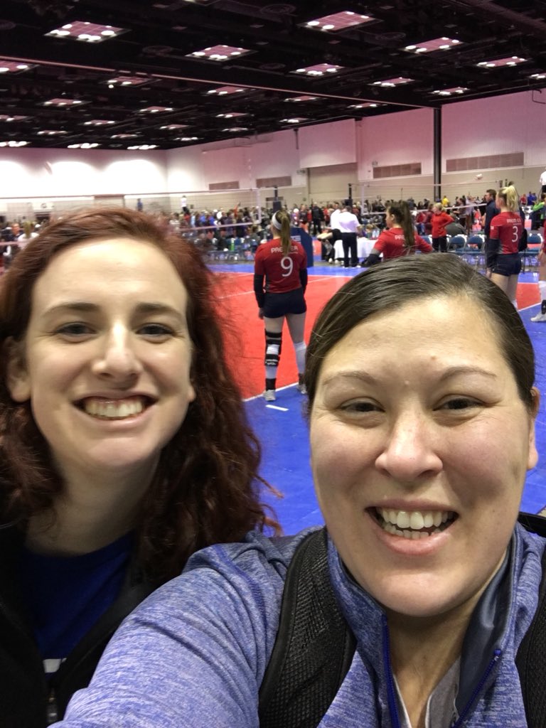 CoachJulieAllen's tweet photo. EIU VB is on the road recruiting at the CZ Invitational in Indianapolis. #BleedBlue #EIUVB #2018 https://t.co/HyPbuAxorv