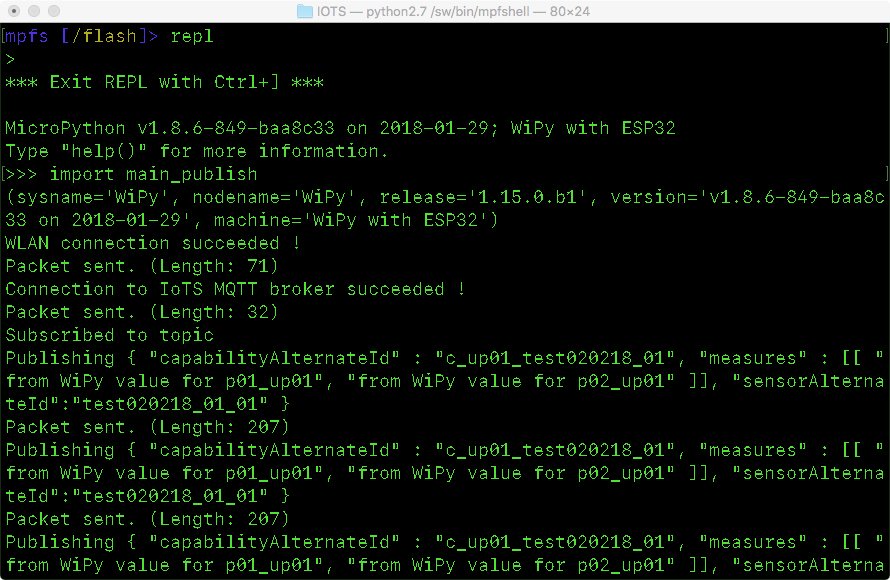 _rac01's tweet photo. Interacting (bi-direct) via @mqttorg #MQTT w/ @sapcp #IoT #Service @cloudfoundry using a @pycomIOT #WiPy - building blocks: https://t.co/Ebx7zPLasR (@sapcp #IoTS CF uses client certificates as well) on the #WiPy, code generated by https://t.co/wwL5ZoG4qm on PC/Mac @fablehmann https://t.co/jPu8FpGlon