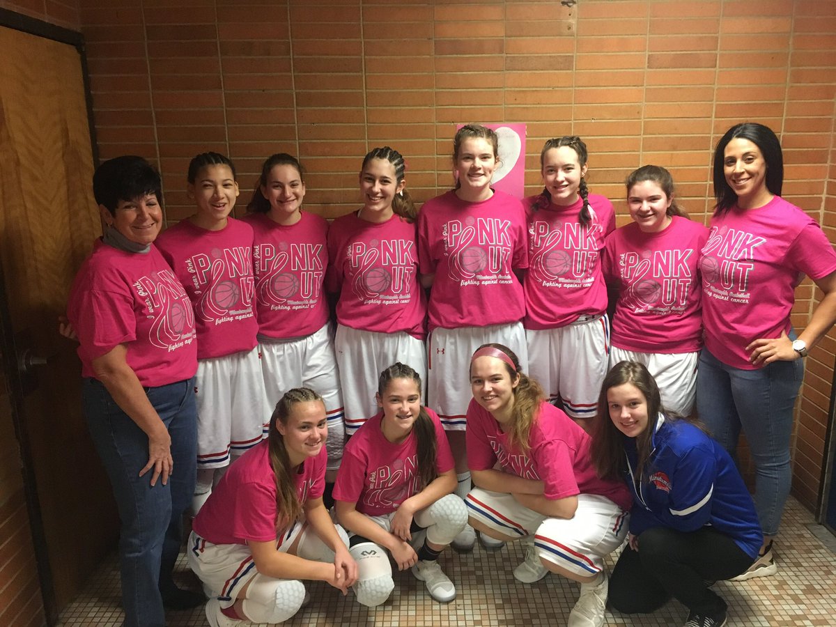 Minutemaidbball's tweet photo. JV with the win! #pinkforacure https://t.co/arfJ35zucT