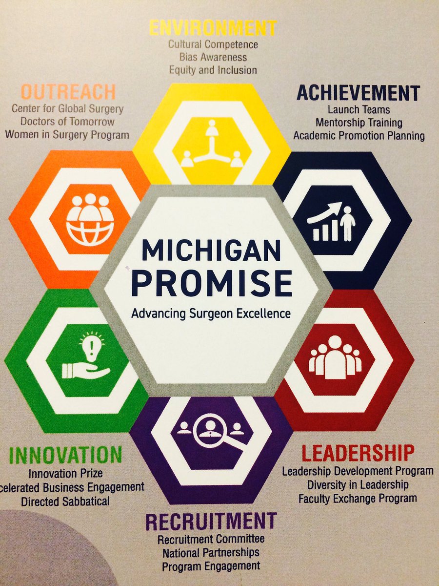 UMichSurgery's tweet photo. Recently @AdilHaiderMD asked how we maintain quality &amp; quantity? With the launch of the #MichiganPromise, we hope to identify as many ways as we can to advance surgical excellence. #UMSurgUpdates #environment #achievement #leadership #recruitment #innovation #outreach https://t.co/0JaBwLv5V5