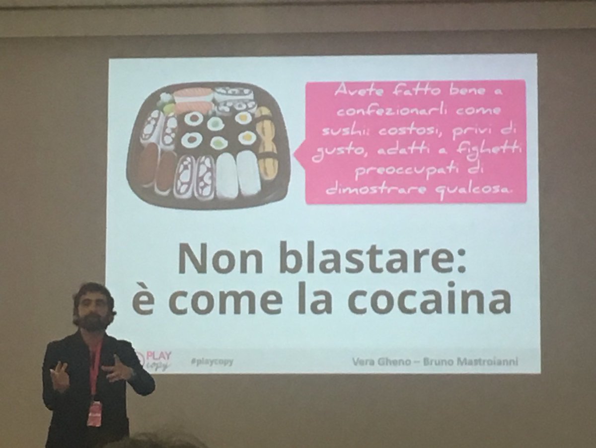 Chic_DreaM's tweet photo. Contenuti che piacciono come il #sushi ma anche criticati #noblasting #playcopy @Pennamontata @brunomastro https://t.co/GejqAWNQ1e