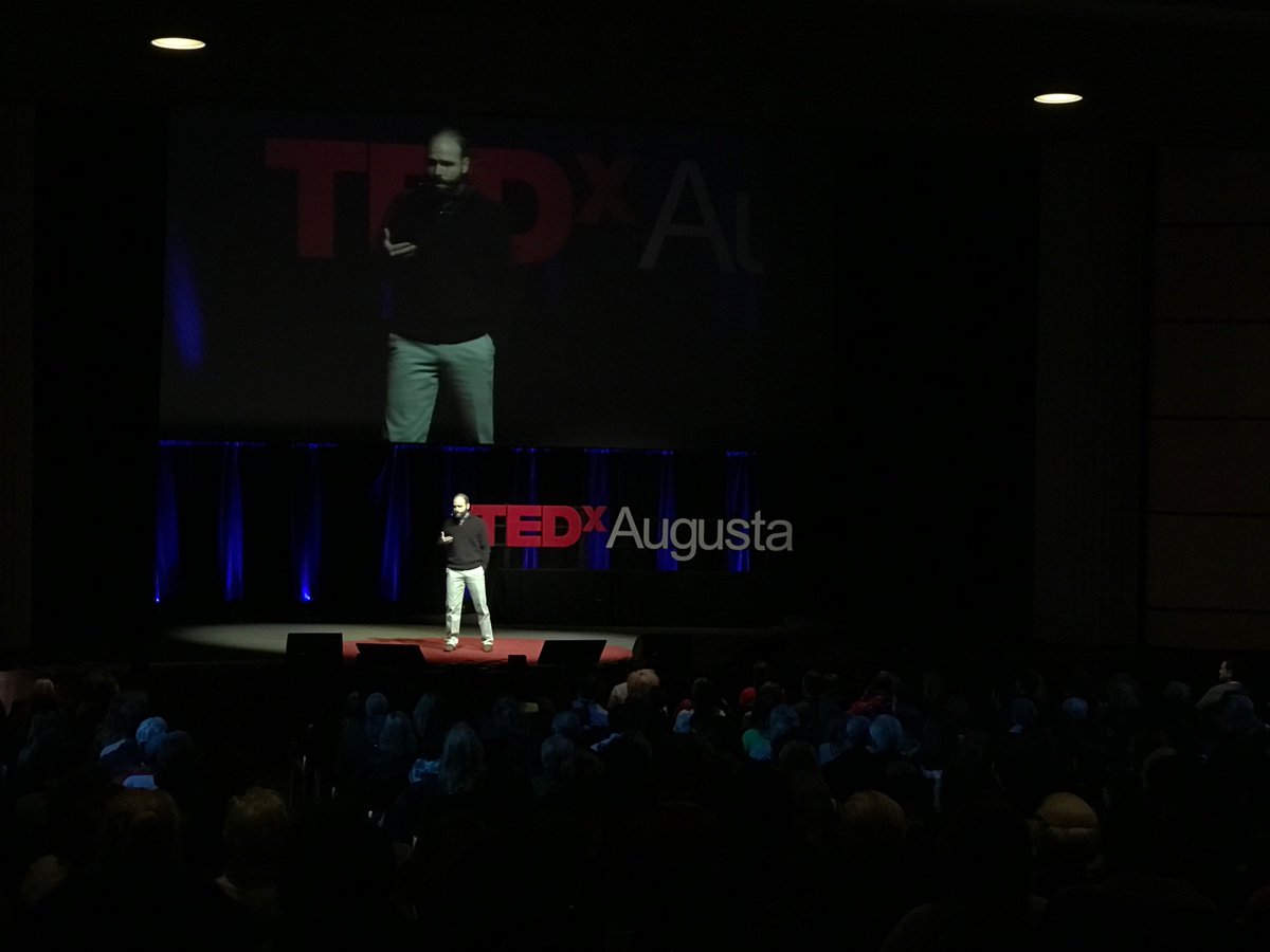 Patrick Darnell gives his talk on “Re-imagining Church.” #TEDxAugusta