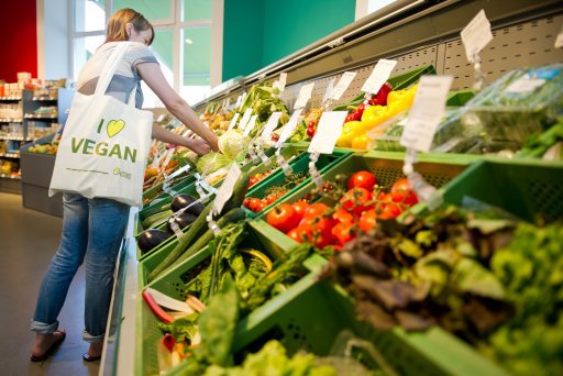 LBC's tweet photo. Britain’s supermarkets are reporting a surge in sales of vegan food, despite the end of Veganuary. What would persuade you to turn vegan? https://t.co/ZgBGLNuwMH