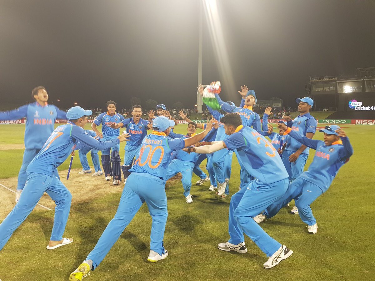 HurlyburlyPr's tweet photo. CONGRATULATIONS! Team India

This top class performance is result of A Great Team Effort. 
The boys have executed while the coach &amp; support staff have done preparatory work. 

We also believe in the team effort,homework &amp; precise execution.
#INDvAUS #U19CWCFinal #RahulDravid https://t.co/LwsSD204Ha