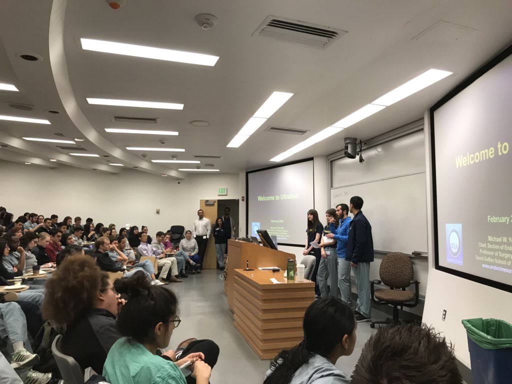 atchiem's tweet photo. Kicking off our third UCLA DGSOM UltraFest! Thanks to the UCLA med students and faculty for making this event possible. #UltraFestUCLA https://t.co/SMcDIzyrdR
