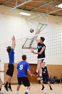 UtahStatesman's tweet photo. Did you know that Utah State has a men's volleyball team? The @usumensvb is on fire this season and wants you to know they exist.

You can catch the Aggies in action tonight against #10 Utah Valley at 7 p.m. at the Estes Center  

https://t.co/h75xsUNAd1 https://t.co/0WOwvzo6QI
