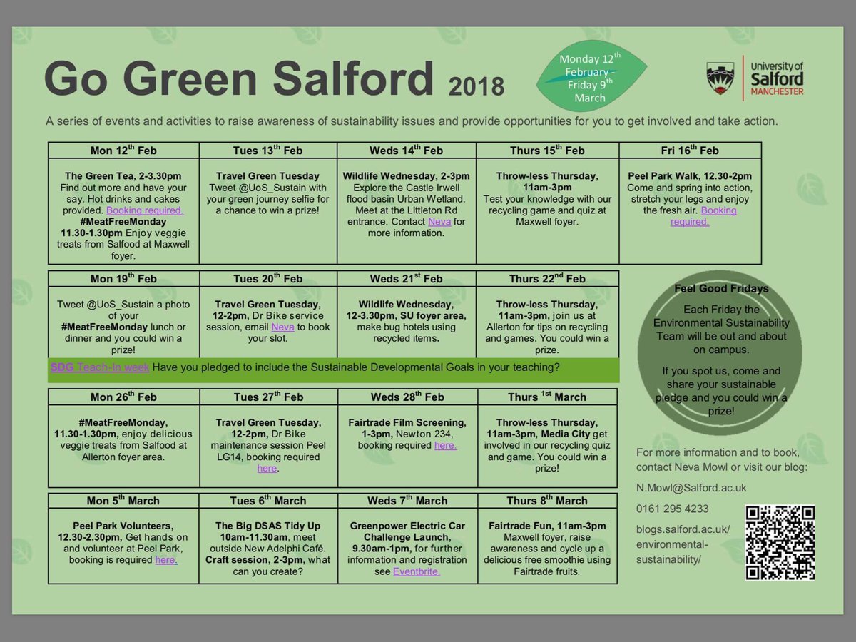Enactus Salford On Twitter Lets Support Go Green Salford All The