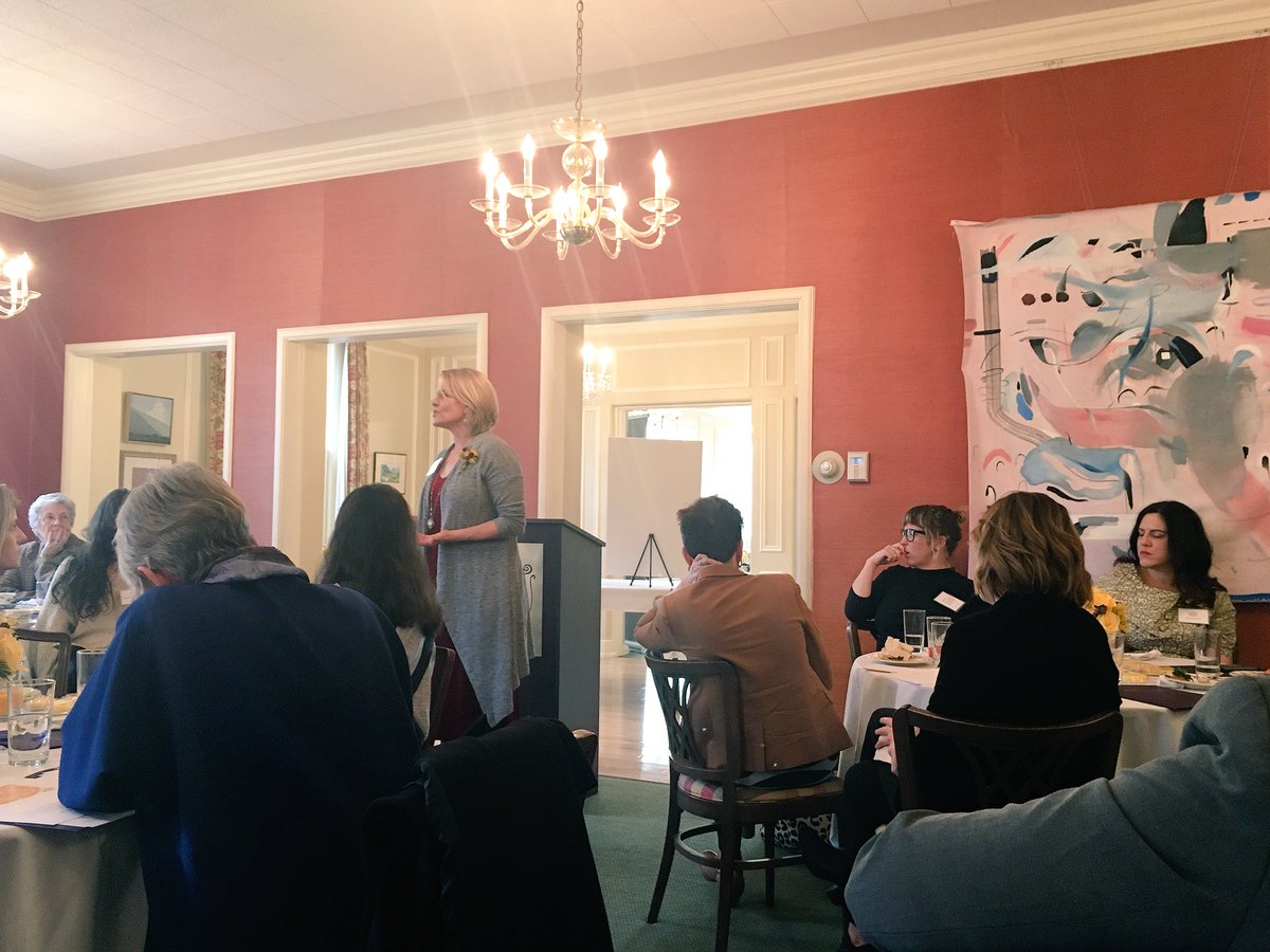AprilYoungB's tweet photo. .@bjonesbrown tells the history of women suffrage in #Utah territory, how the federal government took women's right to vote away after 17 years of territorial voting. Utah women were mad! #WomenInHistory https://t.co/91toodzRzJ