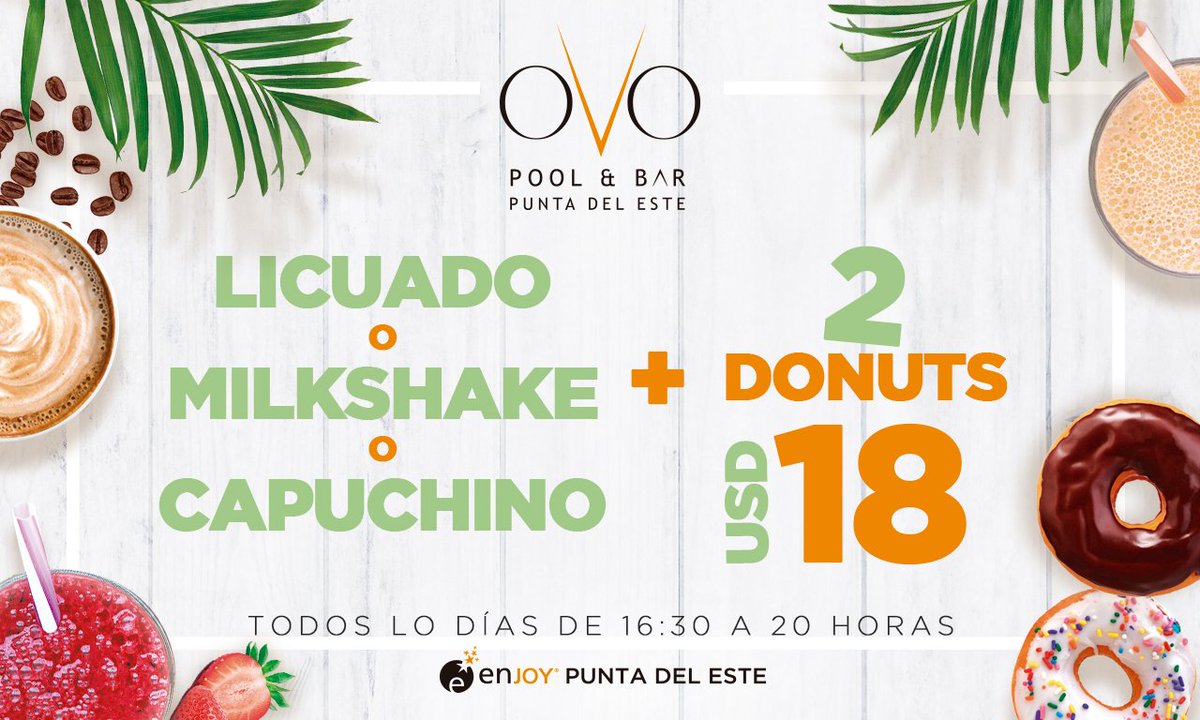 EnjoyPde's tweet photo. Todas las tardes la mejor merienda está en #OVOPool #EnjoyPuntadelEste #Enjoy20años https://t.co/pKydAUHuqu