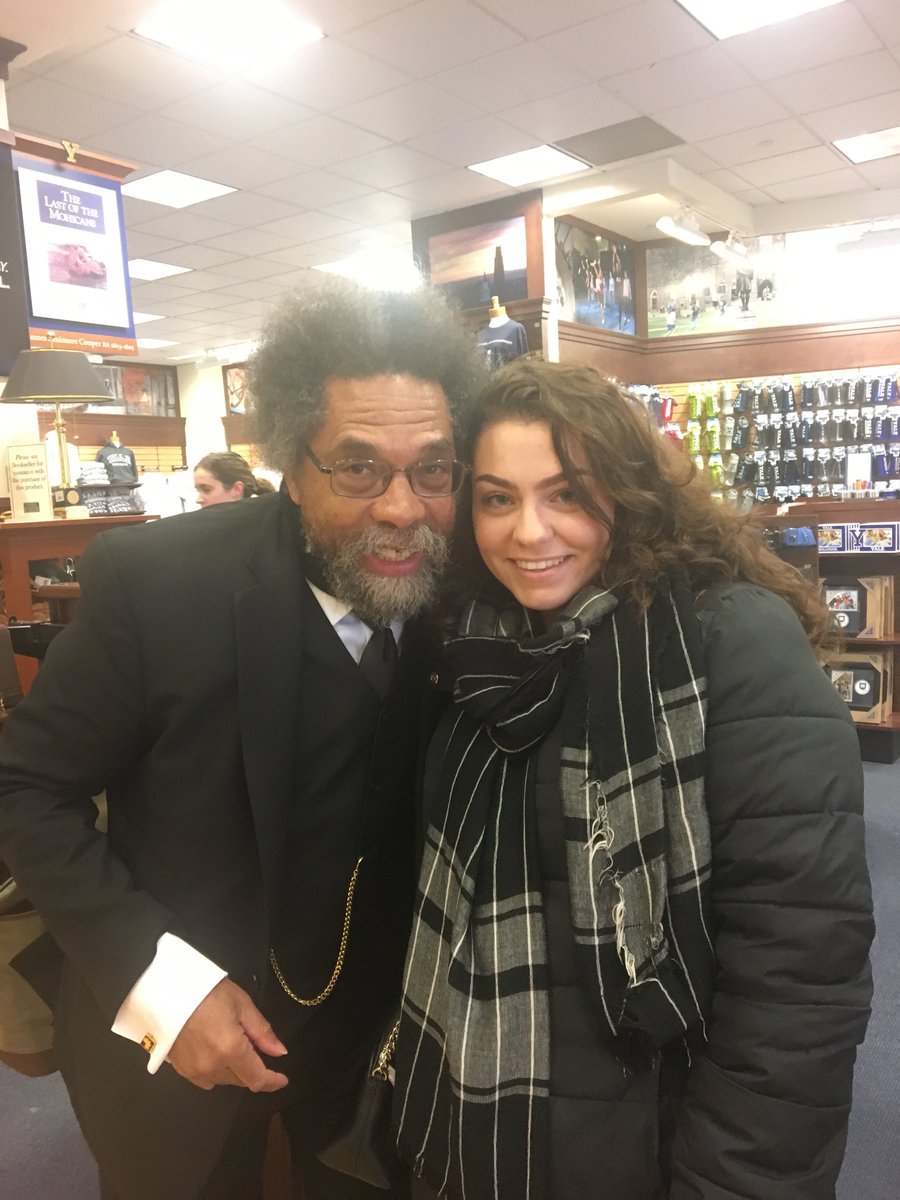 CCEducationDept's tweet photo. See, really good things ALWAYS happen at bookstores!!! Check out Elizabeth Dieli + Dr. Cornel West = <3 #BLM #CCCitiesSchoolsPathway #CCTeachForReal @ConnCollege https://t.co/7vQId9FN1H
