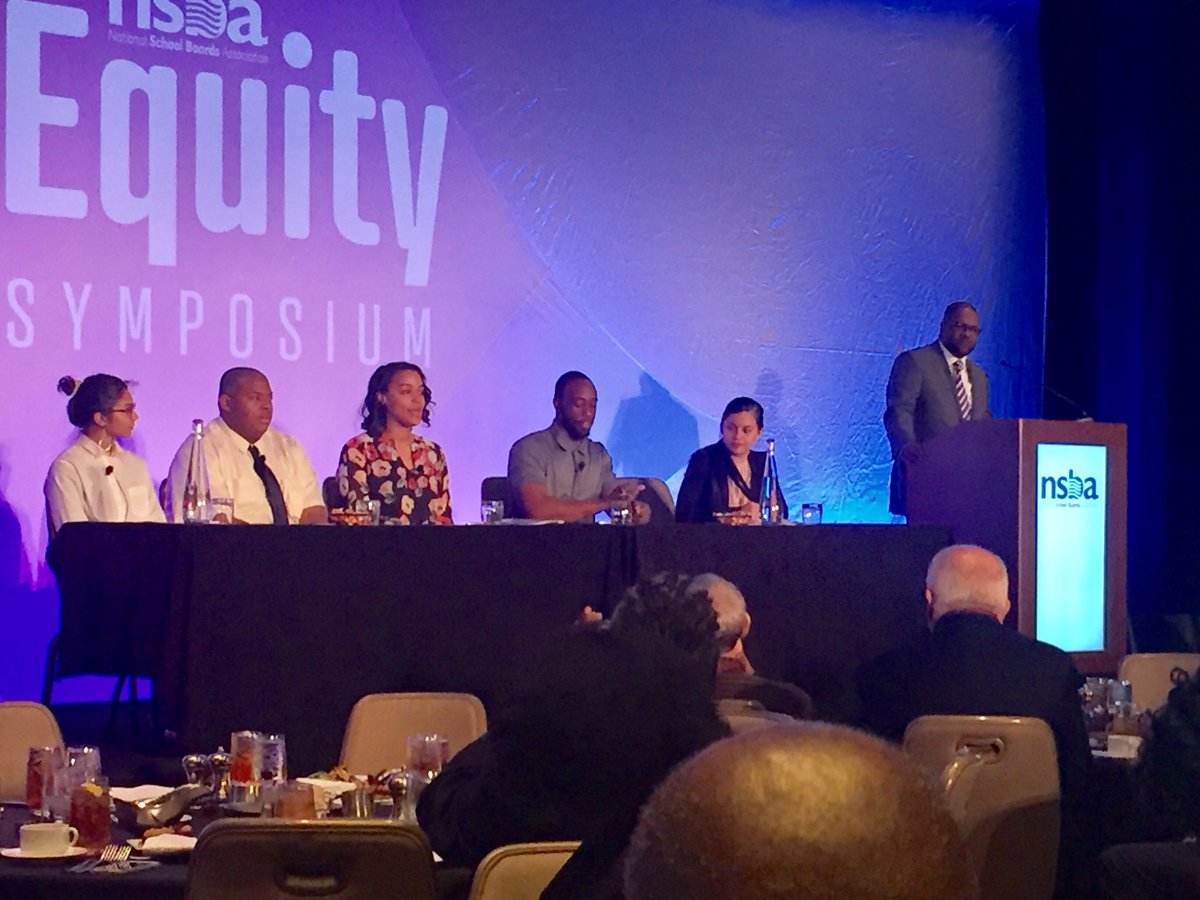 mcdaniels_chuck's tweet photo. Attending the NSBA Equity Symposium in Washington DC. Student panel from around the country convey what equity means to them https://t.co/ILFh1WBIdn