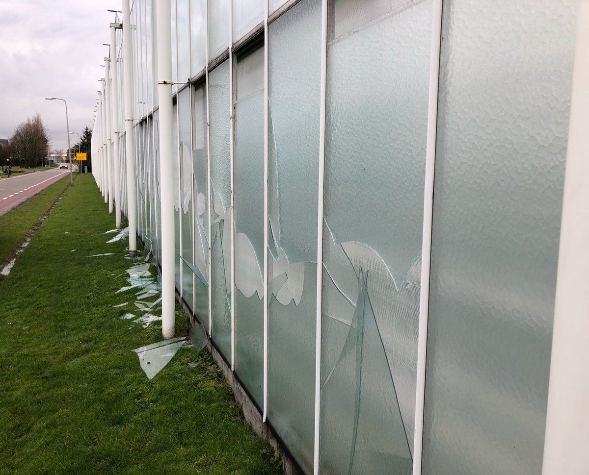 Vannacht aan de Meloenlaan vandalisme op ons bedrijf. Mocht iemand iets gezien hebben of iemand kennen met kapotte handen. Graag reageren.
