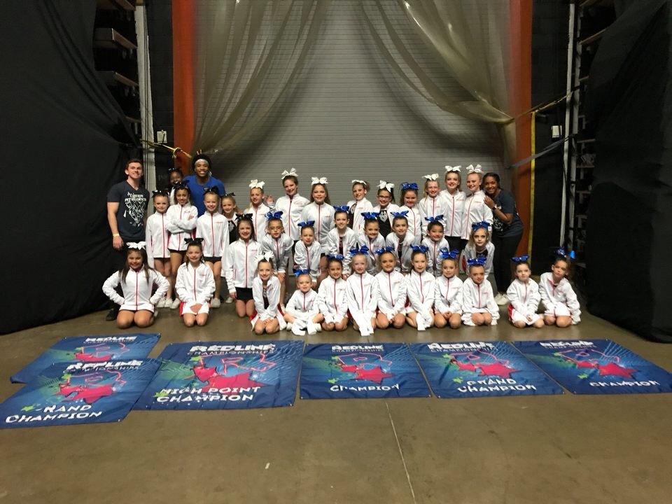 CAtalystFrisco's tweet photo. It was a great start to the competition season for Half Year Prep! All three teams hit zero and placed first! We had 2 Grand Champs and 1 High Point! As always Go BlacKatz, BlueKatz and WhiteKatz! #RedlineChampionship https://t.co/3pqAyGHRkS