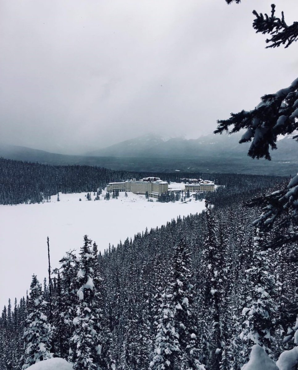 FairmontCLL's tweet image. Weekends are for exploring! Today we thank the creator of snowshoes for allowing us to reach this viewpoint. Pic: @french.travelers via IG bit.ly/2BRex7X #lakelouise #canada #winter #winterwonderland