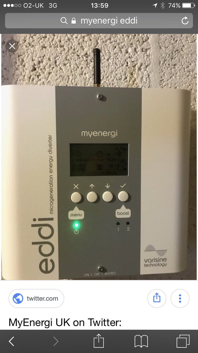 Stratfordenergy's tweet photo. Top quality install by @Stratfordenergy team 6.54kWp @SunPower #solarpv @SolarEdgePV optimisation 2 x #Tesla #Powerwall2s @MyEnergiLTD #Eddi &amp; #Harvi #energystorage #solutionriseseveryday #Kenilworth https://t.co/Y8FF8tsAY5