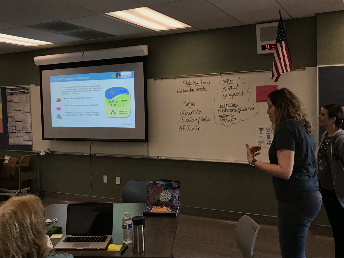 LizLoether's tweet photo. Look out #TLO Let’s @TeachCode @MsSchwappach @ECEduCon #ECEduCon @CajonValleyUSD https://t.co/z7coEkdgsq