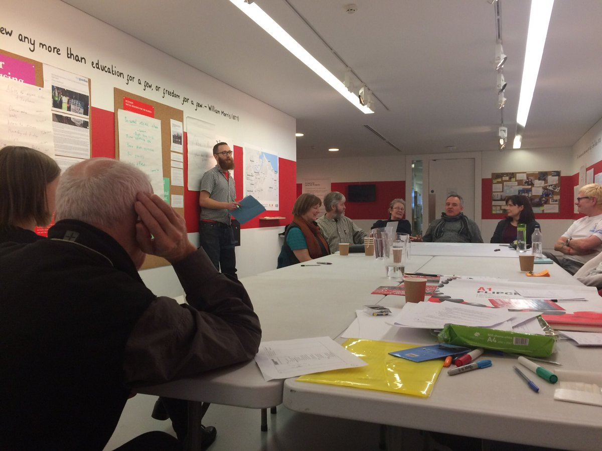 GilesMaffett's tweet photo. A wonderful day @mimamodernart learning how to be a community organiser (and why) with @AcornTeesside @ACORN_tweets. https://t.co/C5CcxIMe5u