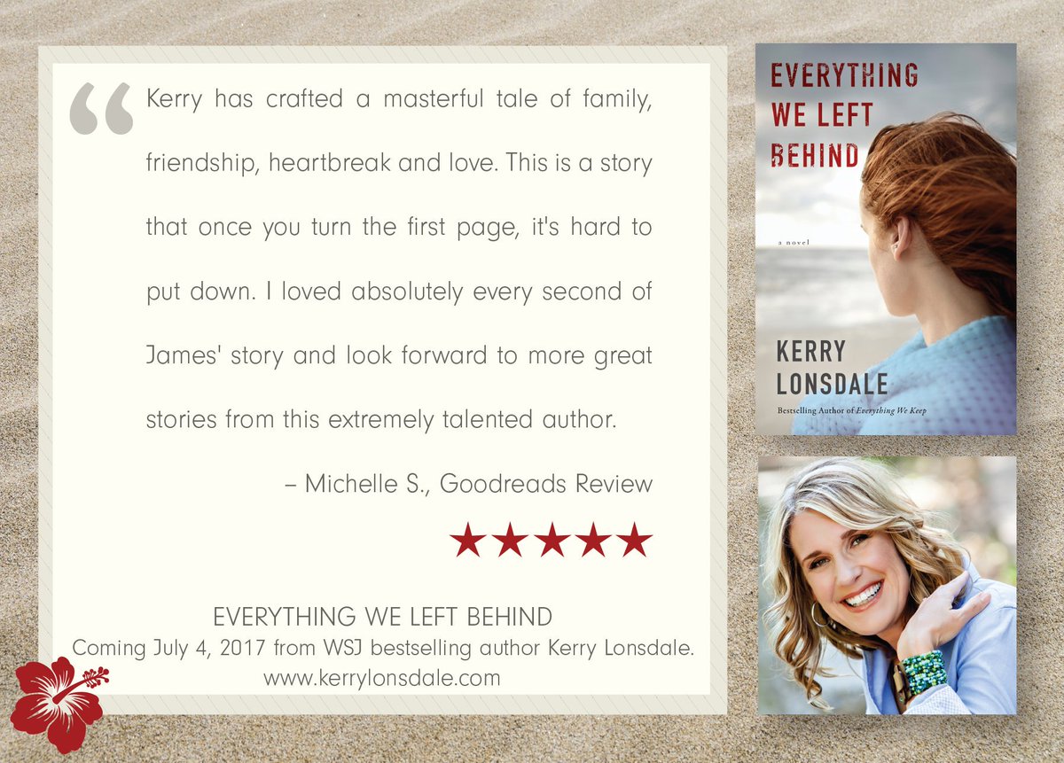 FuseLiterary's tweet photo. Amazon Charts and @WSJ #bestseller @kerrylonsdale's new book is on sale! Pick up #EverythingWeLeftBehind for only $2.49 and get ready for #EverythingWeGive this summer! #KindleDeals #Suspense https://t.co/l5iPB1ro2A https://t.co/vnUGCYZ0az