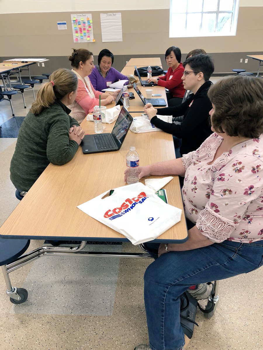 EdCampRRock's tweet photo. Wrapping up #EdCampRRock with horizontal debriefing and collaborating: Elementary, Middle &amp; High school group discussions #LibrariesRRock #rrisdtech @LibrariesRRock @rrisdpd https://t.co/WX8BpUyGAv